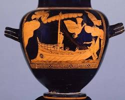 Image of Odyssey Book 24 classical art Odysseus father Laertes peace is restored