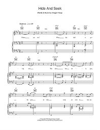 Hide And Seek Sheet Music Imogen Heap Piano Vocal Guitar Imogen Heap Sheet Music Sheet Music Direct