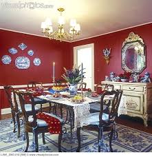 Kristie i agree that red seems to be the default color for dining rooms. Red Walls Red Dining Room Red Walls Dining Room Blue