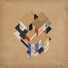 Eest 3 181 P54 1000px Doesburg Isometric Drawing Geometric Art