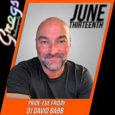 Join us tonight, starting at 10:00pm, for the calm before the storm, with  DJ David Babb. He'll kick of Pride-Eve at 10:00pm in the main bar, and  switch over to the dance