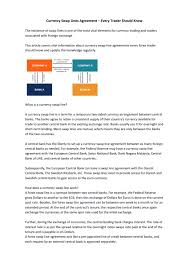 You can find more details by going to one of the sections under this page such as historical data, charts, technical analysis and others. Currency Swap Lines Agreement Every Trader Should Know By Sareesh Nair Issuu