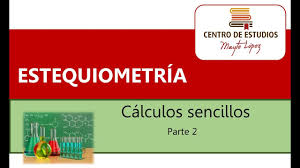 Estequiometria Sencilla Calculos En Masa Clase De Quimica Examen De Secundaria Ciencias Quimica