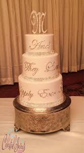 And They Lived Happily Ever After White Sparkly Wedding Cake Sparkly Wedding Cakes Wedding Cakes Disney Wedding