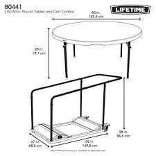 Lifetime 15 60 In Round Tables And Cart Combo In 2020 Round Folding Table Lifetime Tables Folding Table