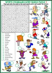 Complete the crossword, then click on check to check your answer. Sports Esl Vocabulary Worksheets