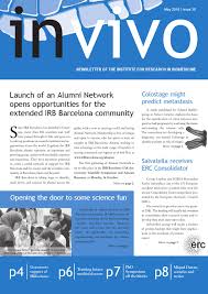 Realizamos alta de obras sociales de forma gratuita. In Vivo Issue 30 May 2015 By Irb Barcelona Issuu