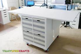 Drop Leaf Craft Table Craft Room Tracy Lynn Crafts Craft Room Tables Craft Table Craft Room