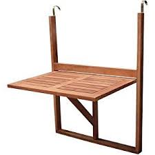 Degamo Balkonhangetisch 60x40cm Klappbar Eukalyptusholz Fsc Zertifiziert Outdoor Balcony Steel Dining Table Garden Table