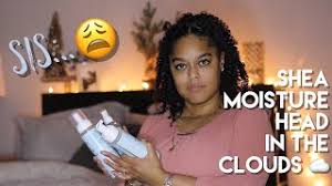 Coconut and cactus water blend with blue agave in this prep spray that pumps up volume to boost hair that has fallen flat. New Shea Moisture Coconut Cactus Water Head In The Clouds Review Danielle Renee Youtube