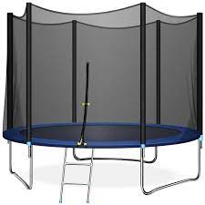 Features:thick aluminum and silicone material: Triple Tree 10 Ft Trampoline With Safe Enclosure Net 661 Lbs Capacity For 3 4 Kids Outdoor Fitness Trampoline With Waterproof Jump Mat Ladder For Indoor Park Kindergarten Toddler Trampolines Walmart Com Walmart Com