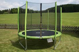 Trampolining or trampoline gymnastics is a recreational activity, acrobatic training tool as well as a competitive olympic sport in which athletes perform acrobatics while bouncing on a trampoline. Stamm Sports Gartentrampolin O 244 Cm 2 Anti Roll Over Schutz Farbig Verkleidete Netzpfosten Online Kaufen Otto