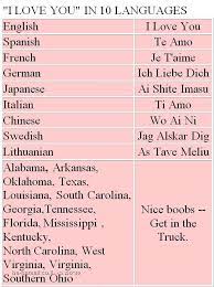 Different people consider different jokes funny, so joke can not satisfy taste for everyone. I Love You Funy Joke Languages Southerners