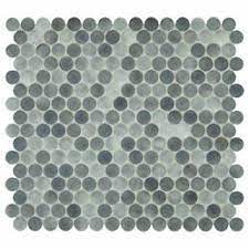 Whether you're looking for kitchen backsplash tile, bathroom tiles, shower floor tile, or something totally different, we can help you find the perfect tiles to meet all of your needs and transform your home. Mohawk Brightmore Pennyround 12 X 13 Glass And Stone Mosaic Tile At Menards