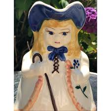 Vintage Shawnee Large Ceramic Little "bo Peep" Pitcher Made in USA 8" X 5" 