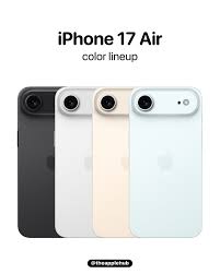 The iPhone 17 Air will reportedly be available in Black, Silver, Light  Gold, and Light Blue 🔥 Source: @majinbuofficial