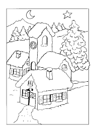 Page 31 Sur 37 Sur Hugolescargot Com Coloriage Maison Paysage De Noel Dessin Dessin Noel