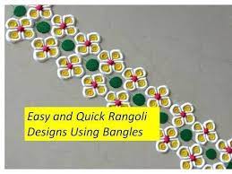 Super Quick And Easy Border Rangoli Designs Using Bangles Creative Rangoli By Shital Maha Rangoli Designs Border Rangoli Designs Simple Rangoli Border Designs