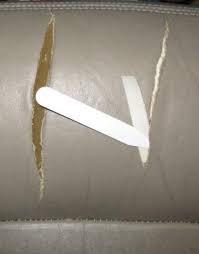 Choose a grain paper that best matches the grain of your vinyl and draw an x shape lightly in the middle of the paper with a pencil. How To Repair Leather And Vinyl Car Seats Yourself Axleaddict