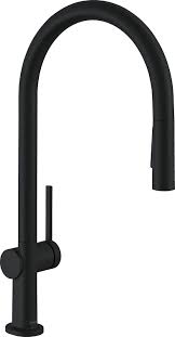 Hansgrohe kitchen faucet with spray, hansgrohe low pressure kitchen tap, hansgrohe pull down kitchen faucet at sanitary shop skybad.de, germany. Hansgrohe Talis N High Arc Kitchen Faucet 1 Handle 17 Inch Tall Pull Down Sprayer Magnetic Docking Spray Head In Matte Black 72800671 Amazon Com