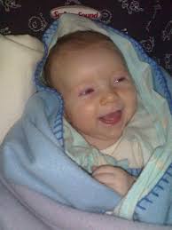 Adam is delighted with his mum!