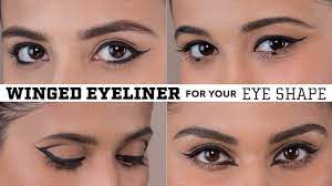 But not all eyeliner types and looks are suited for all eye shapes and styles. Winged Eyeliner For Your Eye Shape Hooded Deep Set Almond Downturned Round Eyes Youtube
