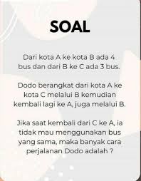 Quiz Matematikakelas Xii Smamateri Kaidah Pencacahansyarat Untuk Menjawab Soal 1 Jawabannya Brainly Co Id