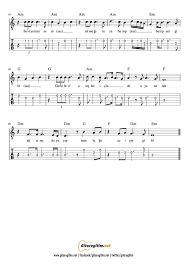 Seviyorum Seni Gitar Nota Tab Gitaregitim Net Notalara Dokulmus Muzik Gitar Muzik Egitimi