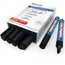 Edding 383 Flipchart Marker Pen 1 5mm Chisel Tip Black Pack Of 10 Ebay