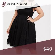 Black Torrid Skater Dress Formal In 2020 Skater Dresses Formal Dresses Night Out Dress