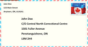 Tips for addressing letters and parcels mailed within canada. Writing To A Friend Loved One In Jail Or Prison Fedphoneline