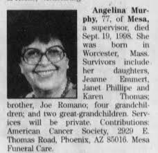 Obituary for Angelina Murphy
