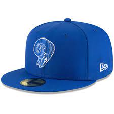 Men S New Era Royal Los Angeles Rams Omaha Throwback 59fifty Fitted Hat In 2021 Fitted Hats New Era Hats For Men