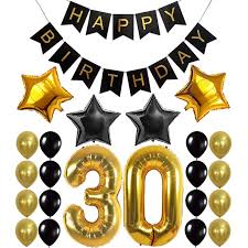 It was my 30th birthday party. 30th Birthday Decorations Gifts For Her Him Men Women Dirty 30 Birthday Party Supplies Happy Birthday Banner 30 Gold Number Balloons And Confetti Balloons Walmart Com Walmart Com