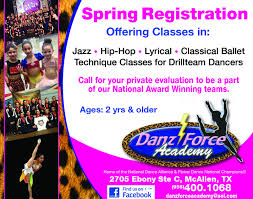 Visit Danz Force Academy In Mcallen Tx To Give Your Children A Great Workout And Fun Experience Spring Registration Ballet Technique Active Life Jazz Hip Hop