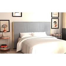 Calua Tete De Lit 165x120 Cm Chene Massif Tissu Gris En 2020 Chambre A Coucher Beige Tete De Lit Beige Meuble Chambre