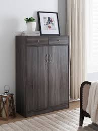 How to space save shoe storage design. Red Barrel Studio Wooden Entryway Shoe Storage Cabinet Reviews Wayfair
