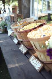 Insanely Cool Laid Back Wedding Ideas You Should Steal For Your Next Party Fall Wedding Popcorn Bar October Wedding