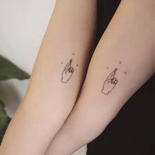 Fingers Crossed Cute Matching Tattoos Friendship Tattoos Friend Tattoos