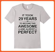 Birthday T Shirt Ideas For Her Mens Twenty Nine 29 Year Old 29th Birthday Gift Ideas Her Him Medium Silver Birthday Shirts Partner Link T Rex