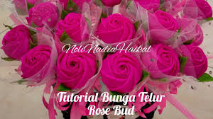 Alat dan bahan yang diperlukan. Cara Buat Bunga Telur Rose Bud Tutorial Bunga Telur Rose Bud Bunga Pahar Bunga Telur Youtube