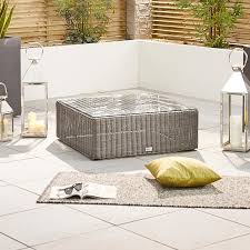 Rattan coffee tables don't just exude a sense of casual elegance, but they also make an incredible investment with their construction that's built to last decades! Luxor Square Coffee Table White Stores Outdoor Living