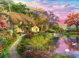Picture at jigsaw puzzles direct we've delivered over a million jigsaw puzzles, you can trust us with your important order. Country House 500 Piece Jigsaw Puzzle From Jigsaw Puzzles Direct Order Today And Get Free Delivery Country House Country Through The Window