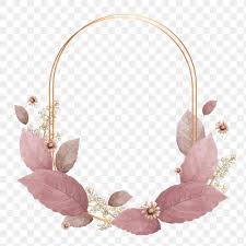 Pink Leaves With Golden Oval Frame Design Element Premium Image By Rawpixel Com Hein Pink Leaves Oval Frame Photo Frame Design