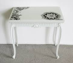 I started by adding these prima decor molds to either side of the table front. Creative Furniture Painting Henna Tattoo Tabletop
