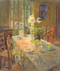 Kitchen At Feraillou Interior Paintings Painting Art