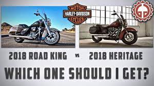 Today we review the 2020 harley davidson road king. 2018 Harley Davidson Road King Vs Heritage Which One Should I Get Youtube