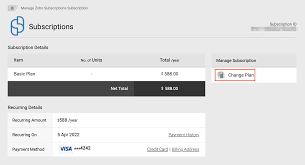 Pricing and Upgrading - Help doc | Zoho Subscriptions