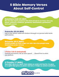 Your kid's daily dose of god's word, one day at a time. 5 Bible Memory Verses For Kids About Self Control Minno Kids