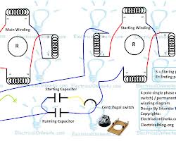 This one is 1.75 horsepower. Single Phase 4 Pole Induction Motor Winding Diagram Electrical Circuit Diagram Diagram Circuit Diagram
